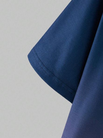 Conjunto de 2 piezas para hombre  con estampado de letras degradado